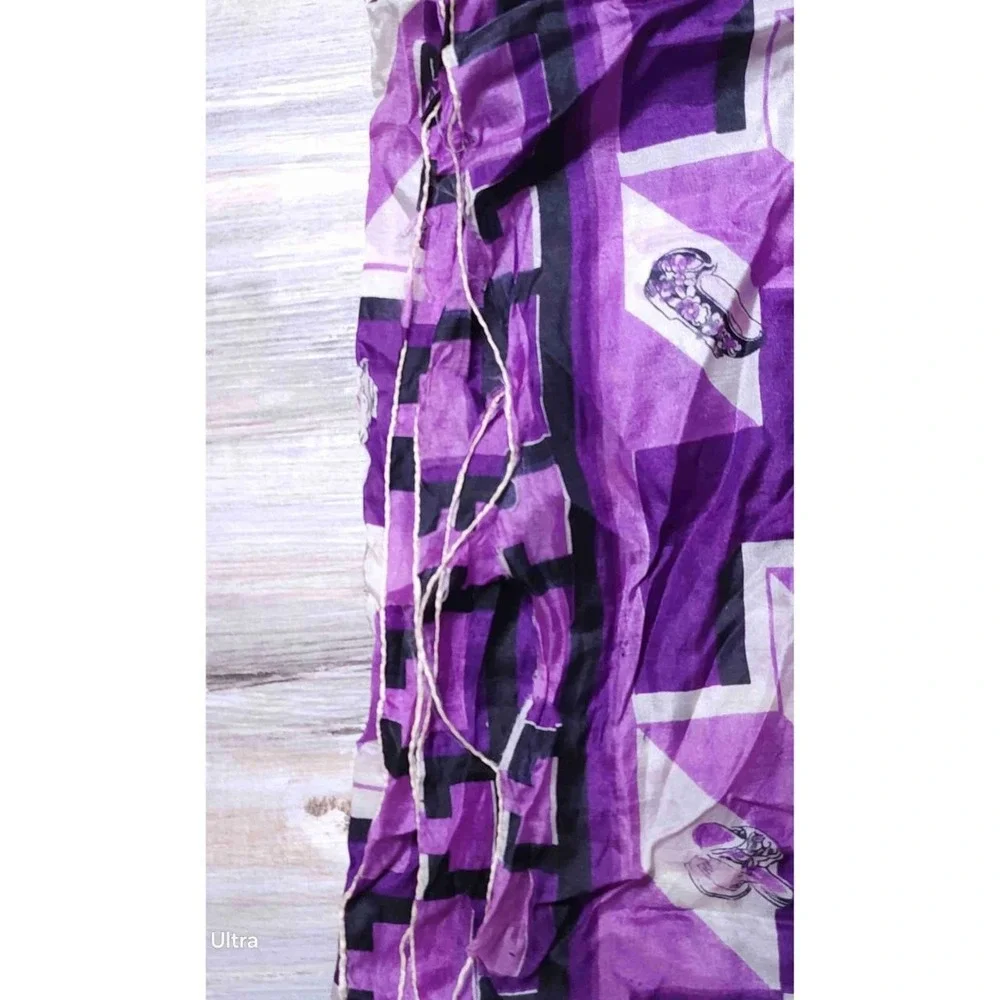 Vintage Symphony Scarfs Colorful Purple Graphic‎ Lightweight Unisex Scarf